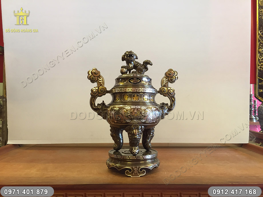đỉnh đồng ngũ sắc 60cm